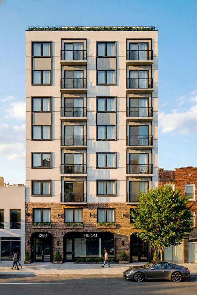 The OM multifamily building exterior in Brooklyn
